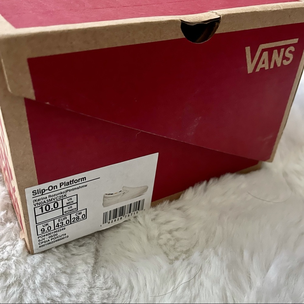 Vans White Slip-On Loafers 10 - Picture 5 of 11